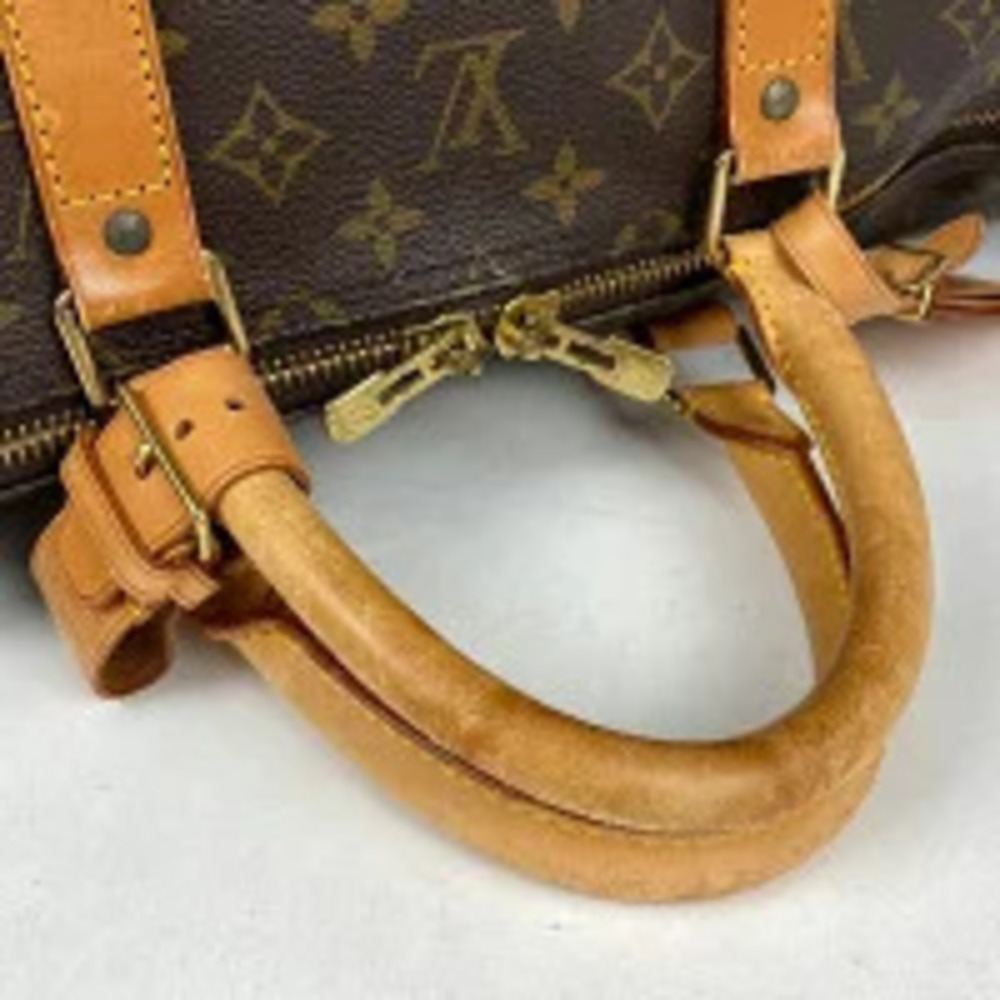 Louis Vuitton Keepall Bandoulire Travel Business Trip Boston Bag Monogram Brown - Picture 5 of 6
